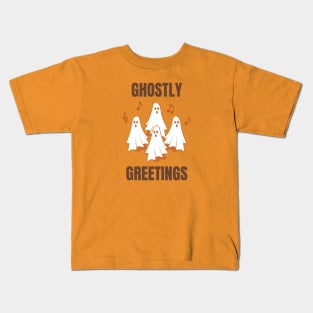 Good Vibes Halloween Ghostly Greetings. Kids T-Shirt